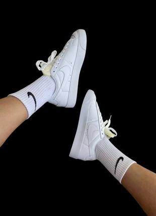 Кроссовки кеды nike blazer low white2 фото