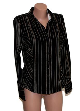 Черная рубашка в полоску papaya