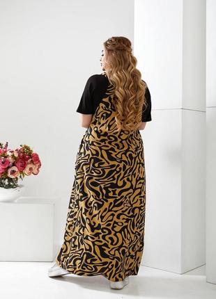 Стильна довга сукня-сарафан, сарафан обманка4 фото