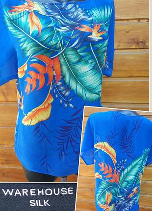 Фирменная стильная качественная натуральная блуза из шелка.