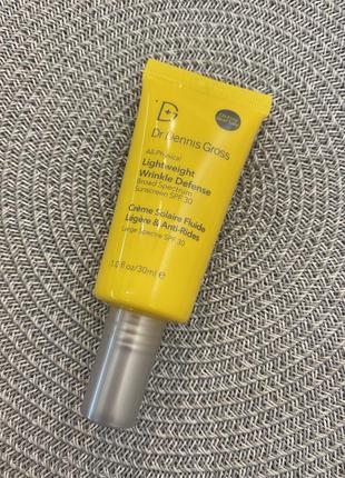 Сонцезахисний крем dr. dennis gross all-physical lightweight wrinkle defense sunscreen spf30, 30ml