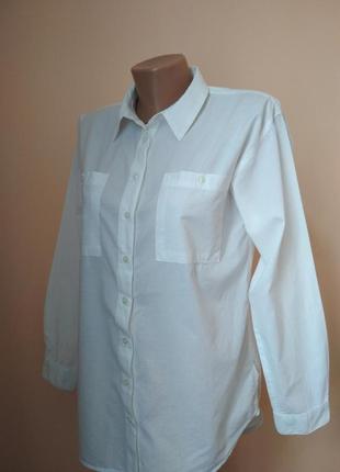 Белая женская рубашка размер 36.2 фото