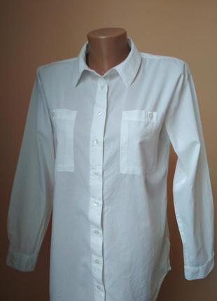 Белая женская рубашка размер 36.1 фото