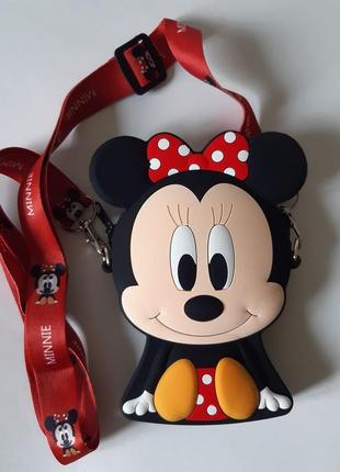 Маленька силіконова сумочка minnie mouse