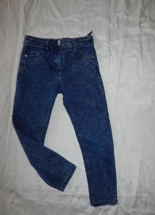 Джинси на дівчинку стрейч модні 6 років skinny 116см