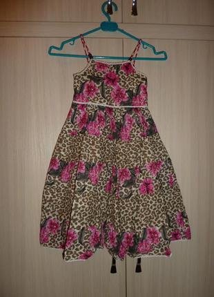 Котоновый сарафан matalan на 3 года