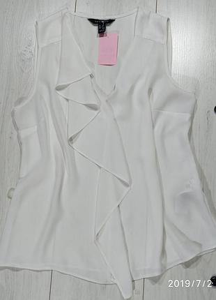 Легка блузка з воланом шифон new look, 10рр