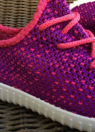 Акція літні сітка кросівки, кеди мокасини сліпони фіолетові рожеві2 фото