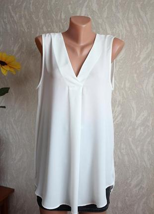 Біла шифонова майка h&m 12 42 розмір