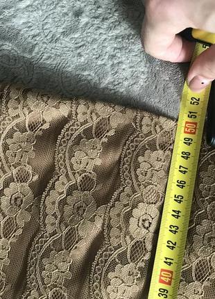 Кружевное платье футляр h&m {40}нарядное 9
