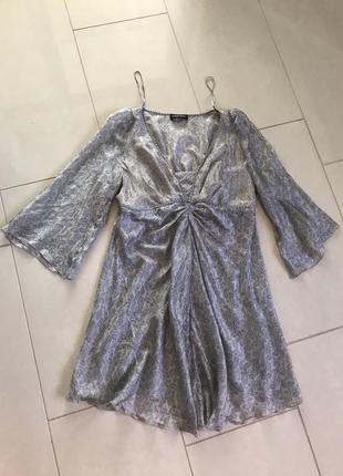 Туника шелковая стильная модная дорогой бренд blacky dress размер s-m