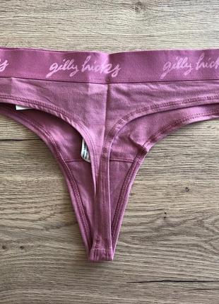 Hollister оригинал gilly hicks стринги трусы xl хлопковые большой повседневные гладкие3 фото