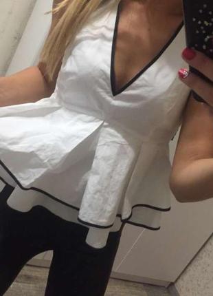 Майка s zara воланы рюши № 26
