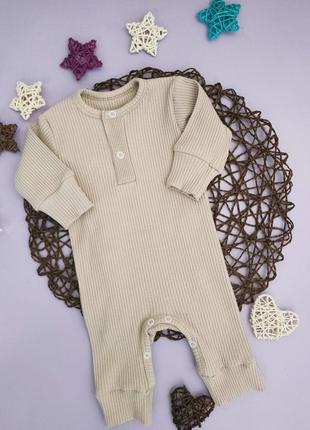 Человечек для новорожденного (ткань рубчик интерлок)