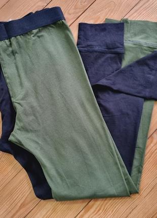 Комплект чоловічих кальсонів із 2 штук, розмір m, колір чорний, хакі