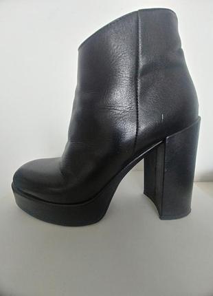 Ботильоны ботинки квадратной каблук италия