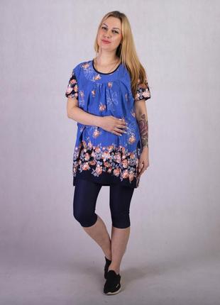 Туніка жіноча літня великих та батальних розмірів 2062-2