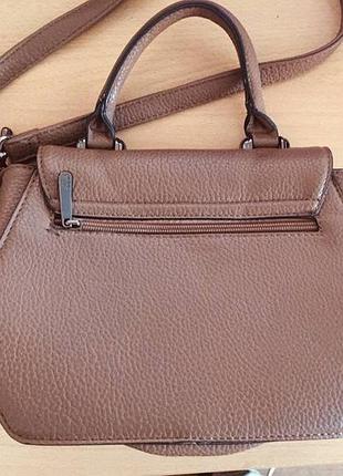 Сумка коричневая кожаная pigeon