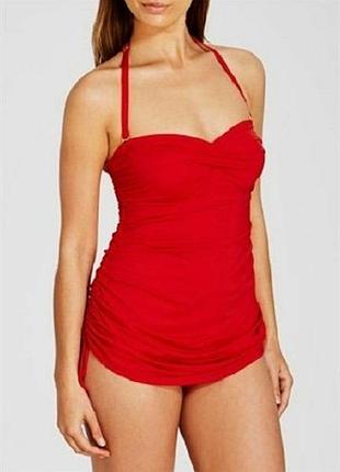 14 л 42 новый супер классный добротный купальник с утяжкой платьем, на чашку в-с