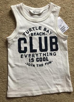 Майка h&m на хлопчика 2-4 роки, зростання 98/104 нова