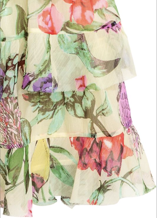 Супер стильная юбка h&m воланы , шифон3 фото