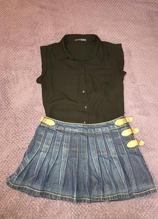 Джинсова спідниця only