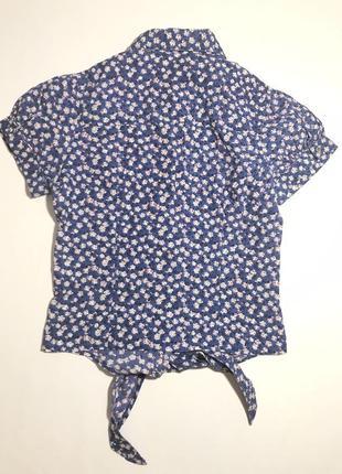 Рубашка на завязках в цветок dorothy perkins8 фото