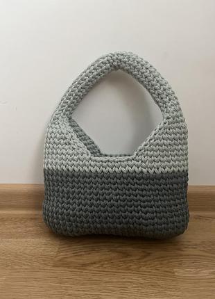 Сумка вязаная 💚багет тренд 2023 ручная работа hand made