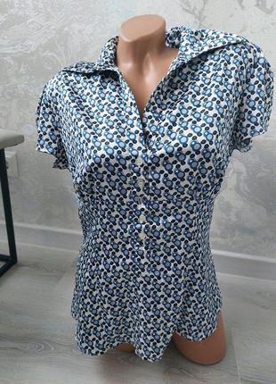 Блуза шовкова блузка жіноча атласная рубашка сорочка