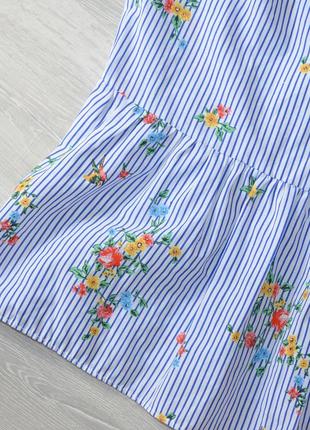 Полосатая блуза в цветы atm p 142 фото