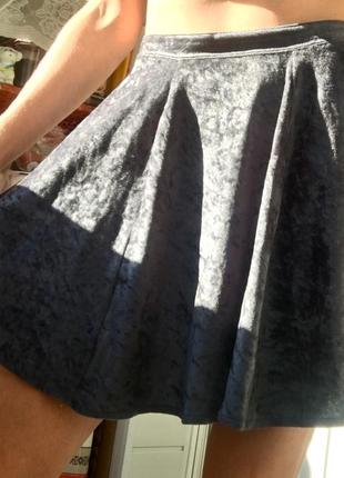 Велюровая юбка-солнце3 фото