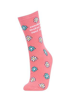 36 - 40 р нові фірмові жіночі шкарпетки набір 2 пари яскравих шкарпеток квіти defacto носки4 фото