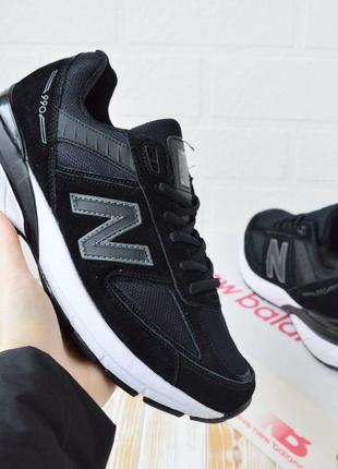 Стильні кросівки new balance чоловічі чорні з білим замша+сітка демі,демісезонні осінні,весняні,літні (на осінь,весна,літо 2023-2024)