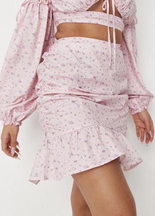 Розовая короткая юбка missguided3 фото