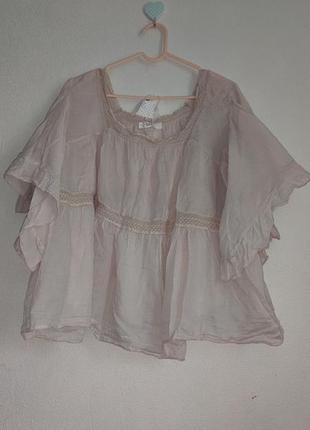 Невесомая оверсайз волшебная блузка из италии