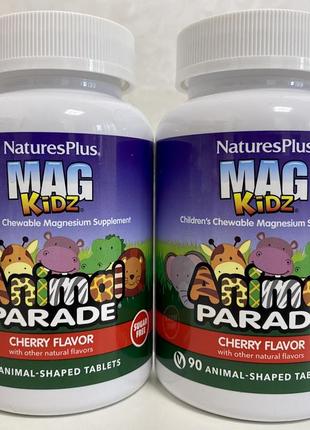 Naturesplus, source of life, animal parade, magkidz, магній для дітей, 90 шт