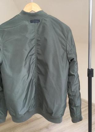 H&m оригінальна куртка кольору мілітарі , розмір eur 170 , us 14y+3 фото