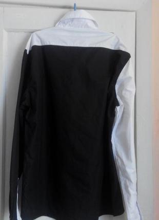 Рубашка мужская, комбинированная, черный с белым цвета, jeansian,m/l2 фото