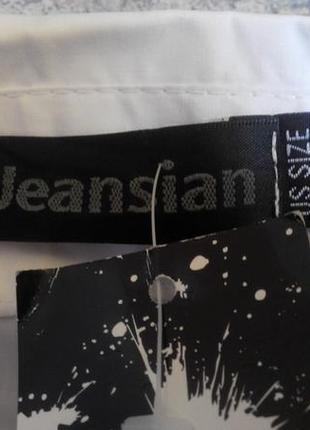 Рубашка мужская, комбинированная, черный с белым цвета, jeansian,m/l5 фото