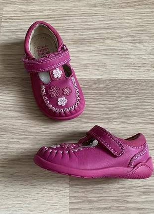 Туфли кожаные clarks 19 размер 5
