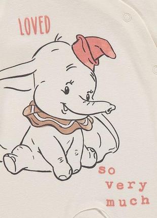 Дитячий чоловічок ромпер disney dumbo для немовлят для дівчинки чоловічки george4 фото