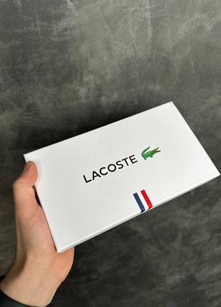 Мужской ремень lacoste черный с 2 пряжками автомат на подарок / подарочный набор6 фото