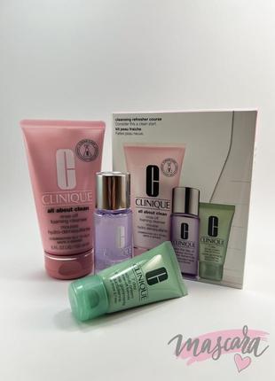 Clinique cleansing refresher course set2 фото