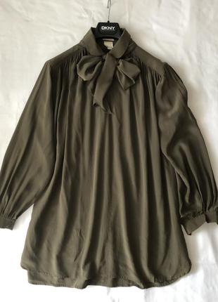 Шелковая блуза lips. италия. винтаж.