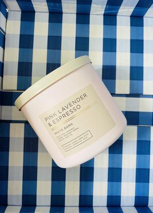 Свічка pink lavender & vanilla bath and body works