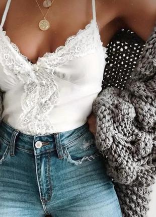 Летний шелковый топ