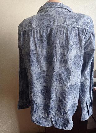 Фірмова сорочка, блуза, квітковий принт.4 фото