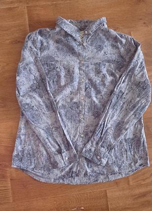 Фірмова сорочка, блуза, квітковий принт.5 фото