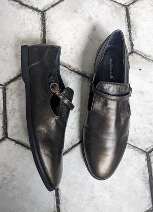 Італійські невагомі туфлі з пряжкою колір темна бронза big rope