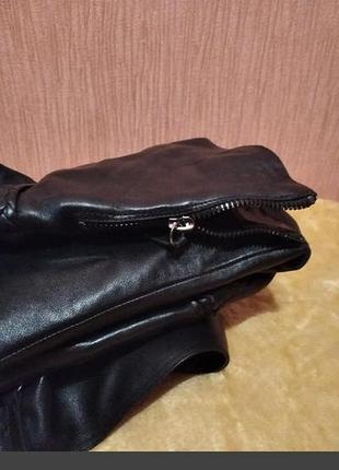 Ботфорты кожаные на шпильке